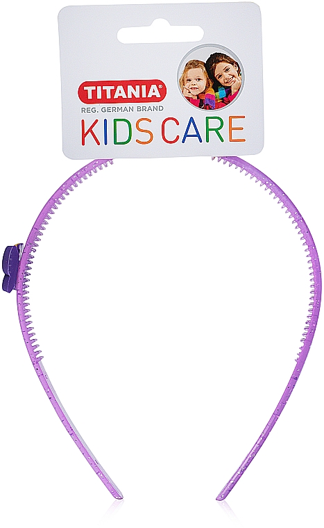 Plastikowa opaska do włosów Motyl - Titania Kids Care — Zdjęcie N1