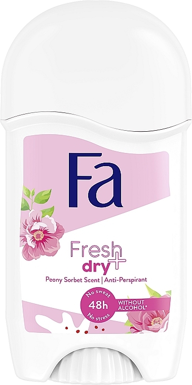 Antyperspirant w sztyfcie - FA Fresh & Dry Peony Sorbet