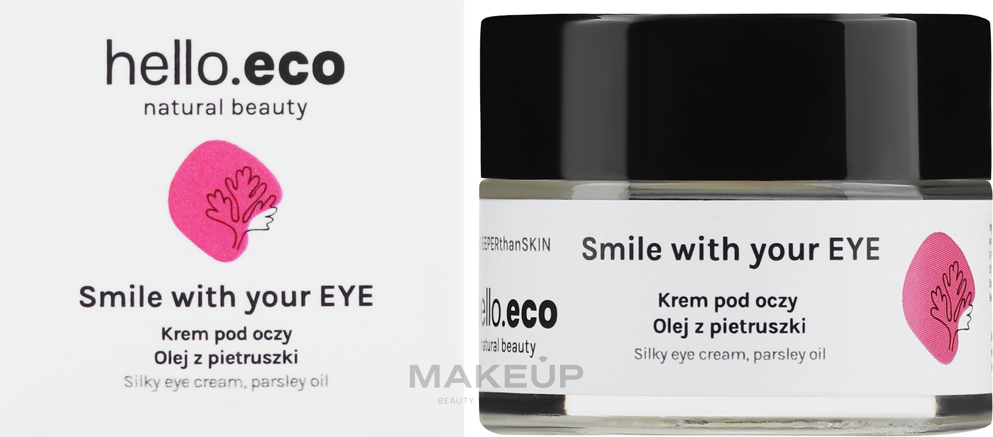 Krem pod oczy z pietruszką i morelą - Hello Eco Parsley-Apricot Eye Cream — Zdjęcie 15 ml