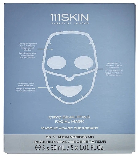 Krio-maska do twarzy - 111SKIN Cryo De-Puffing Facial Mask — Zdjęcie N1