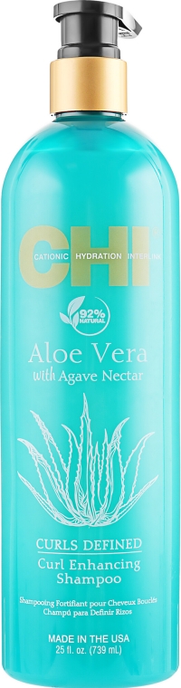 Szampon definiujący skręt loków Aloes - CHI Aloe Vera Curl Enhancing Shampoo	 — Zdjęcie N3