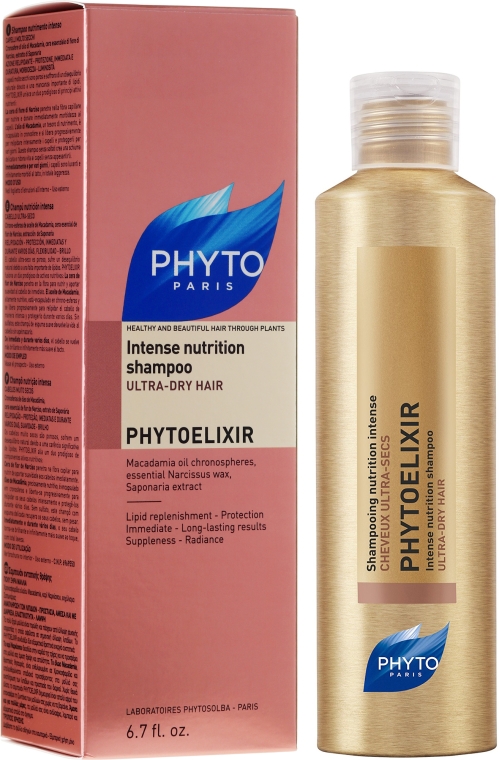 Intensywnie odżywczy szampon do włosów ultrasuchych - Phyto Phytoelixir Intense Nutrition Shampoo — Zdjęcie N1