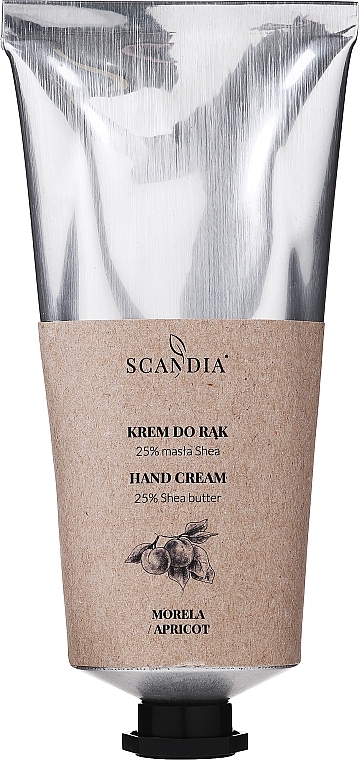 Krem do rąk Morela - Scandia Cosmetics Hand Cream 25% Shea Apricot — Zdjęcie N1