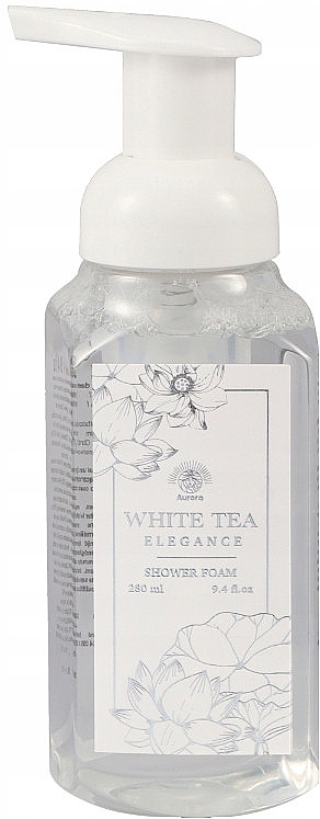 Zestaw - Aurora White Tea Elegance (sh/foam/280ml + b/lotion/240ml + b/scrub/50ml + washcloth) — Zdjęcie N6