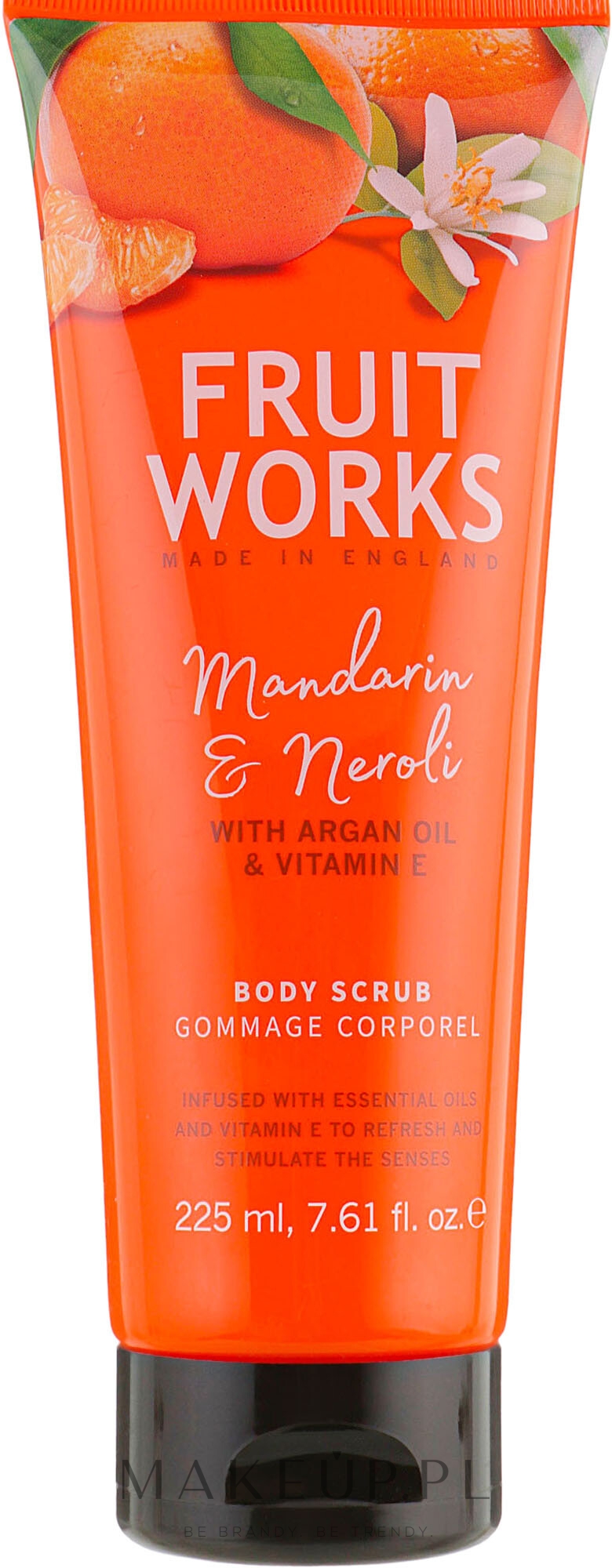 Oczyszczający peeling do ciała Mandarynka i neroli - Grace Cole Fruit Works Mandarin & Neroli Body Scrub — Zdjęcie 225 ml