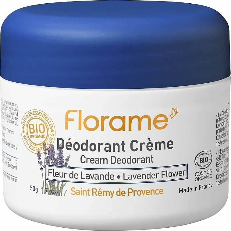 Dezodorant w kremie Kwiat Lawendy - Florame Cream Deodorant Lavender Flower  — Zdjęcie N1