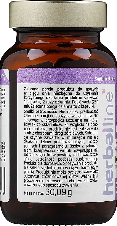 Suplement diety Antycellulit, 60 szt - Pharmovit Herballine 4b — Zdjęcie N2