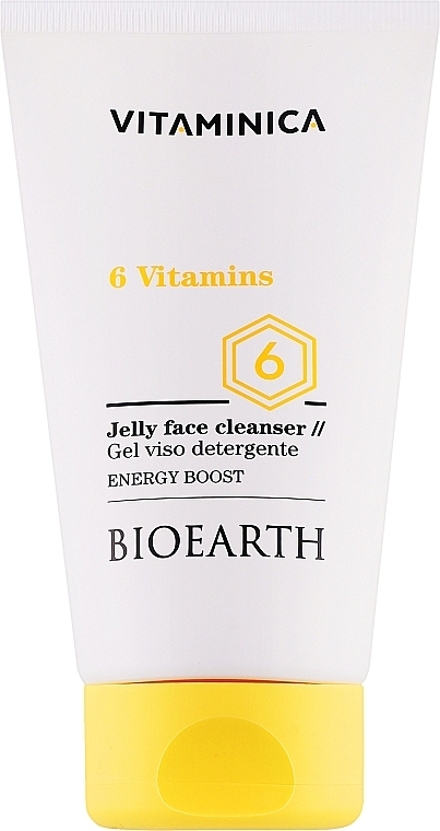 Żel do mycia twarzy - Bioearth Vitaminica 6 Vitamins Jelly Face Cleanser