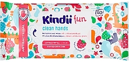 Kup PRZECENA! Antybakteryjne chusteczki odświeżające dla dzieci - Kindii Fun Kids Care *