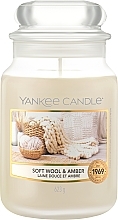 Świeca zapachowa w słoiku - Yankee Candle Soft Wool & Amber — Zdjęcie N2