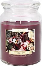 Kup Świeca aromatyczna premium w szkle Grzane wino - Bispol Premium Line Scented Candle Mulled Wine