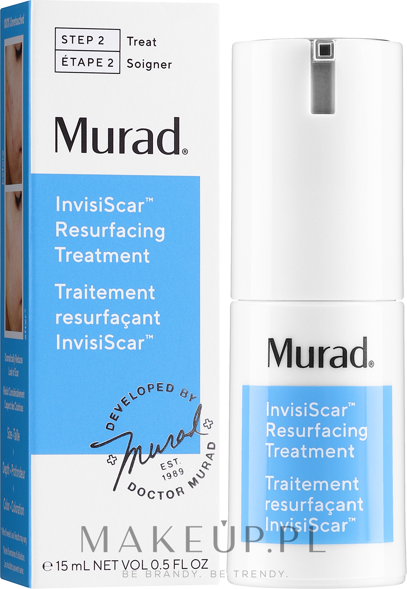 Krem do usuwania blizn potrądzikowych - Murad InvisiScar Resurfacing Treatment — Zdjęcie 15 ml