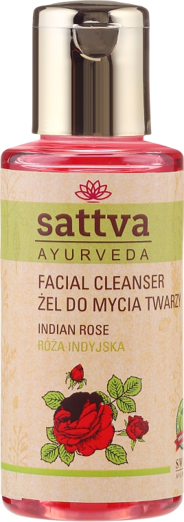 Żel do mycia twarzy Róża indyjska - Sattva Facial Cleanser Indian Rose — Zdjęcie N1