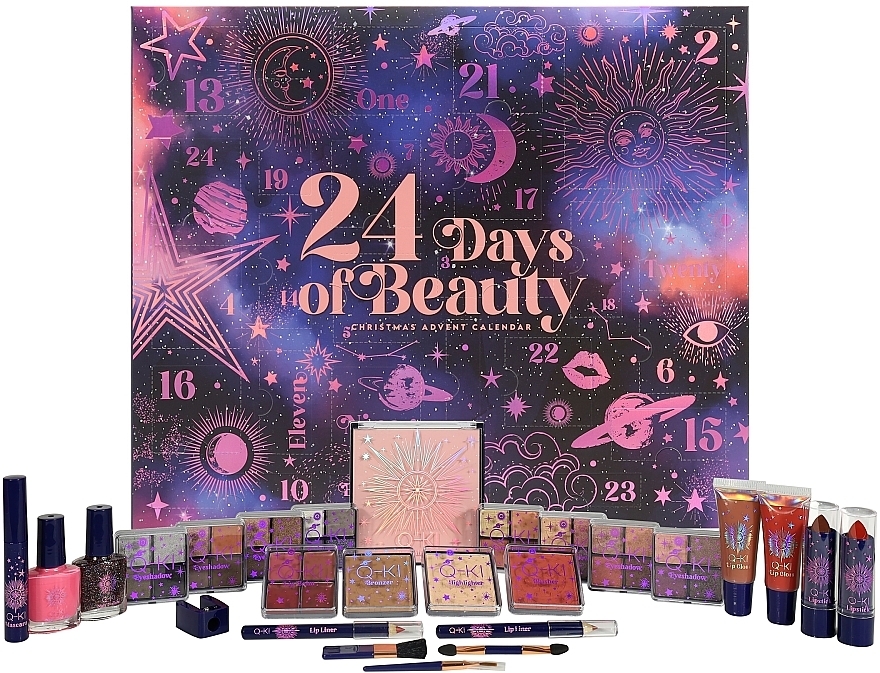 Kalendarz adwentowy, 24 produkty - Q-KI 24 Days Of Beauty Advent Calendar — Zdjęcie N1