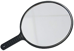 Okrągłe lustro z uchwytem, czarne - Xhair  — Zdjęcie N1