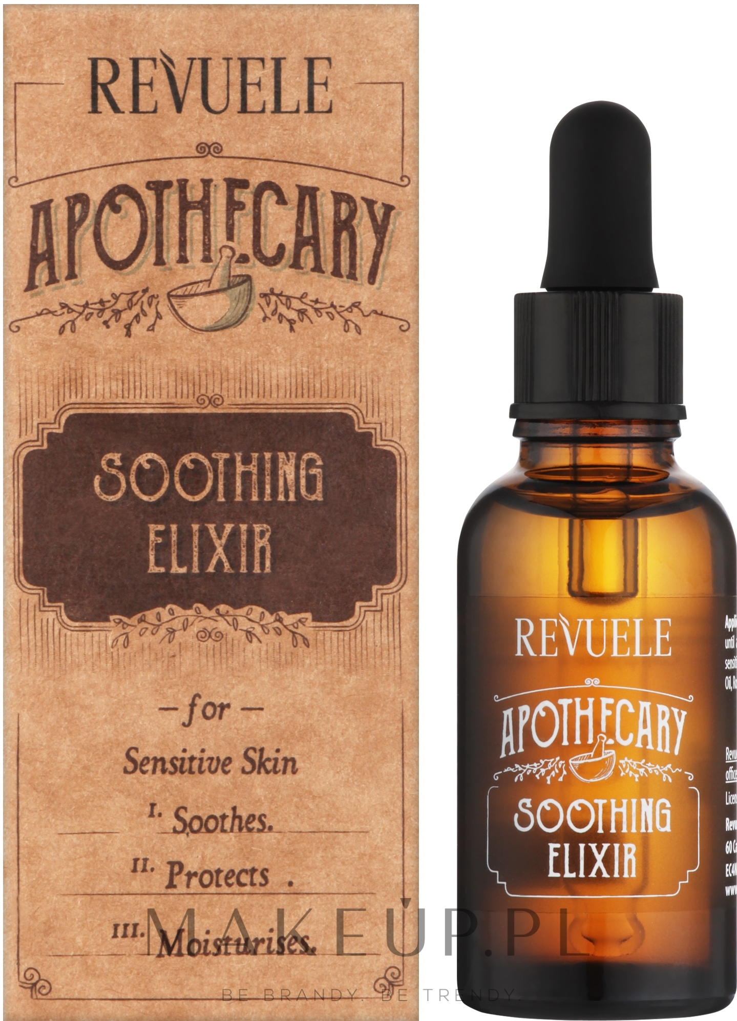 Kojące serum do wrażliwej skóry twarzy - Revuele Apothecary Soothing Elixir — Zdjęcie 30 ml