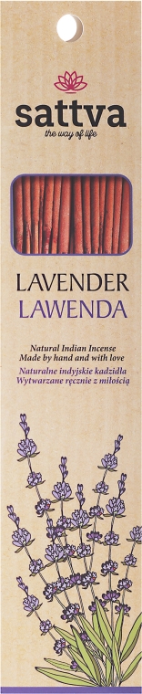 Naturalne indyjskie kadzidła Lawenda - Sattva Lavender — Zdjęcie N1