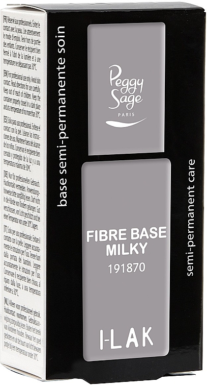 Baza do paznokci z włóknami nylonowymi - Peggy Sage Fibre Base Milky I-Lak — Zdjęcie N2