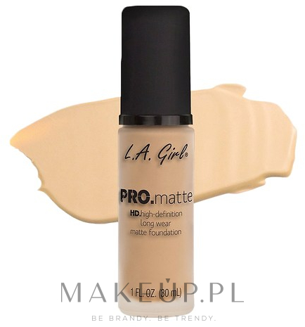 Podkład matujący - L.A. Girl Pro.Matte Foundation — Zdjęcie GLM671 - Ivory