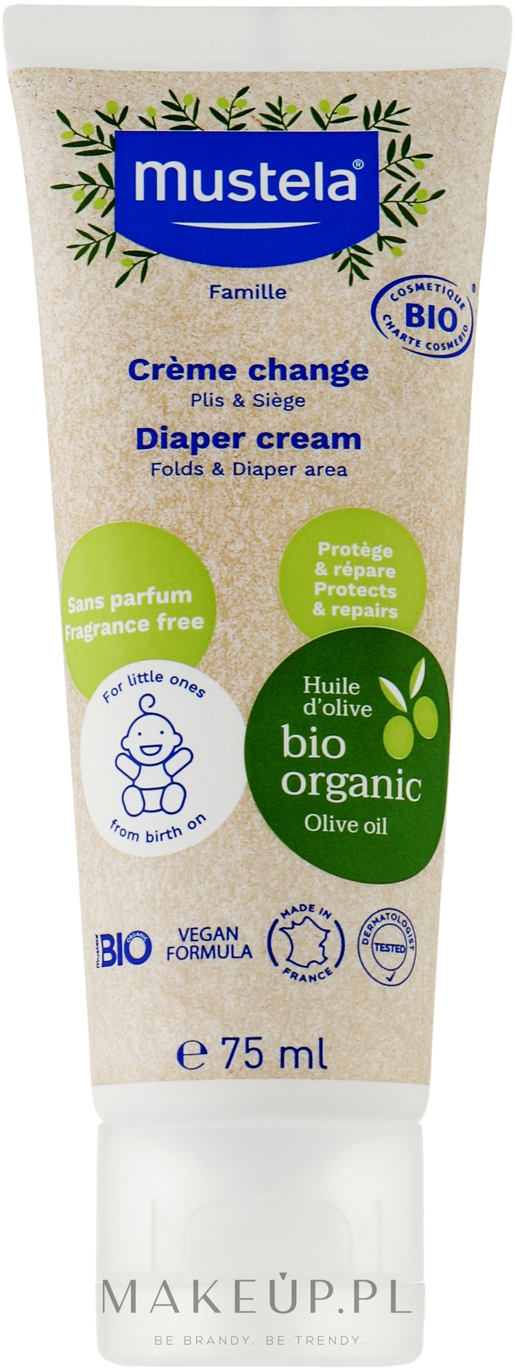 Krem pod pieluszkę - Mustela Famille Diaper Cream — Zdjęcie 75 ml