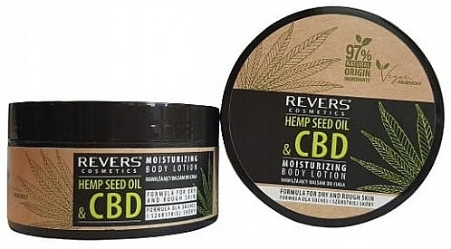 Nawilżający balsam do ciała Olej konopny i CBD - Revers Hemp Seed Oil & CBD Moisturizing Body Lotion — Zdjęcie N1
