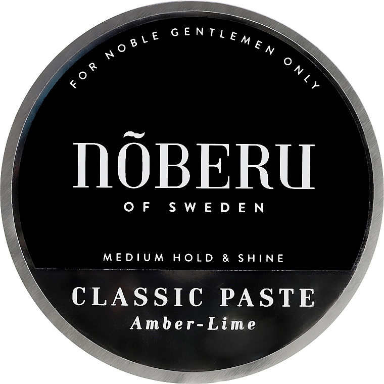 Modelująca pasta do włosów dla mężczyzn - Noberu of Sweden Classic Paste Amber-Lime — Zdjęcie N1