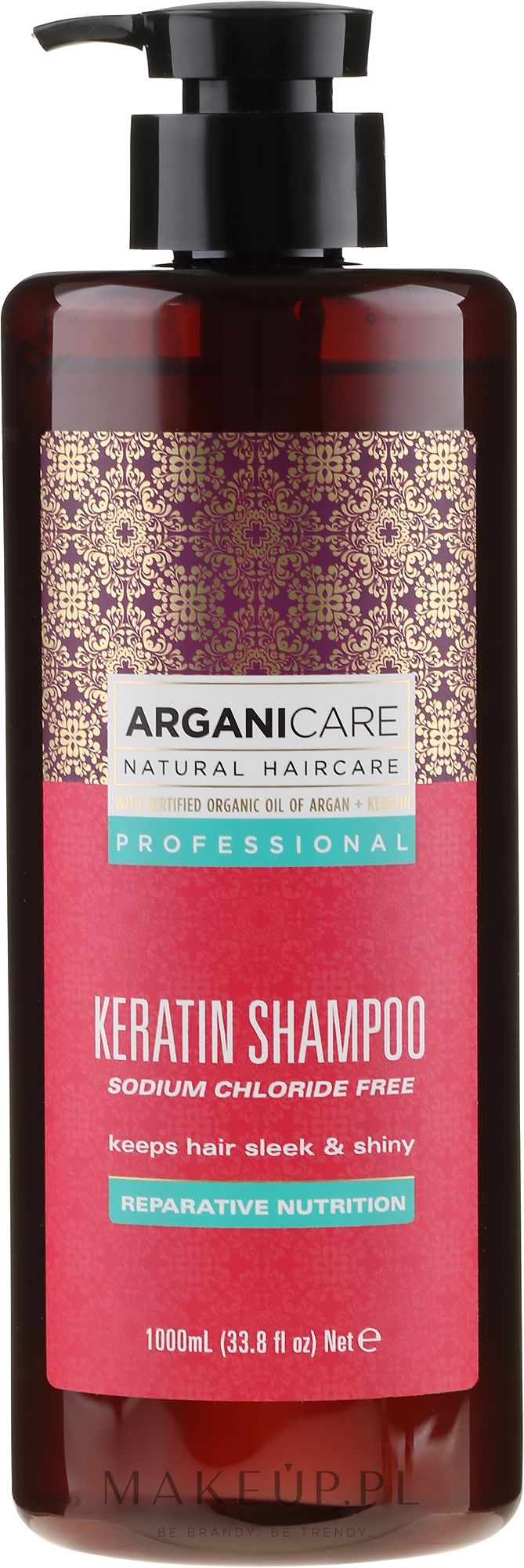 Szampon do wszystkich rodzajów włosów - Arganicare Keratin Shampoo — Zdjęcie 1000 ml