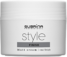 Modelujący krem do włosów - Subrina Professional Style Finish Matt Cream — Zdjęcie N1