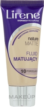 Fluid matujący - Lirene Nature Matte — Zdjęcie 10 - Porcelanowy