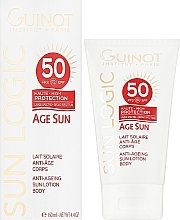 Balsam przeciwsłoneczny do ciała - Guinot Age Sun Lotion Body SPF50 — Zdjęcie N2