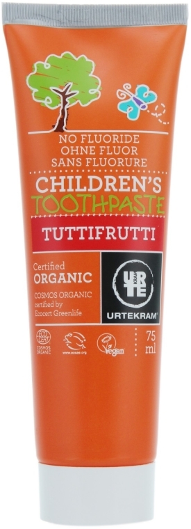 Organiczna pasta do zębów dla dzieci Wieloowocowa - Urtekram Children’s Toothpaste Tuttifrutti — Zdjęcie N4