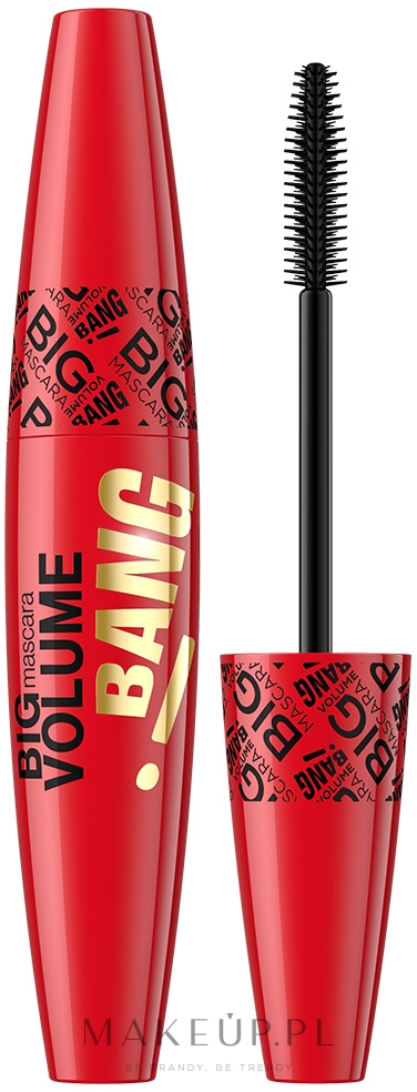Tusz do rzęs zwiększający objętość - Eveline Cosmetics Big Volume Bang! — Zdjęcie Black