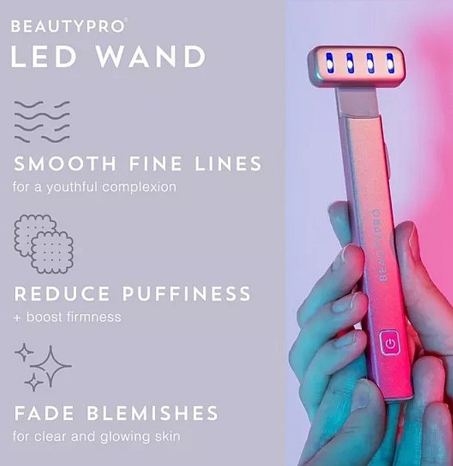 Urządzenie przeciwstarzeniowe 5 w 1 - BeautyPro LED Wand - 5 in 1 Anti-Ageing Device — Zdjęcie N3