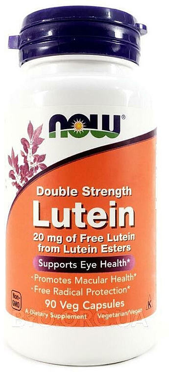 Suplement diety Luteina - Now Foods Lutein Double Strength — Zdjęcie N1