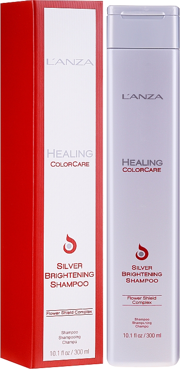 Szampon eliminujący żółte refleksy - L'anza Healing ColorCare Silver Brightening Shampoo — Zdjęcie N2