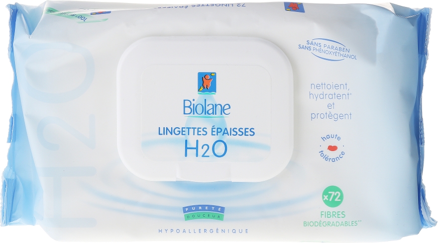 Chusteczki nawilżane dla dzieci - Biolane Baby H2O Napkins Eco Refill — Zdjęcie N1