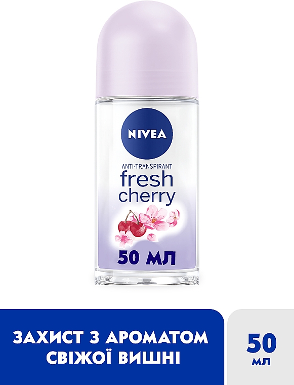 Dezodorant-antyperspirant w kulce Fresh cherry - NIVEA Anti-transpirant Fresh Cherry — Zdjęcie N2
