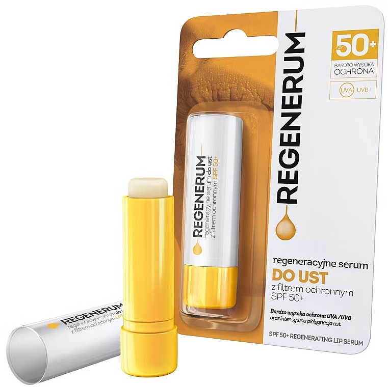 Regenerujące serum do ust - Aflofarm Regenerum Serum SPF 50+ — Zdjęcie N1