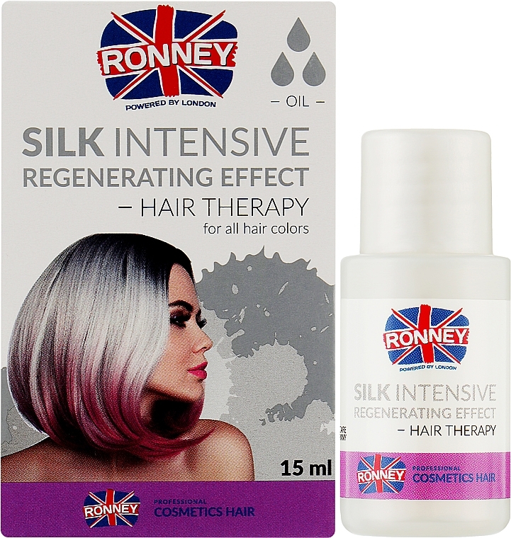 Regenerujący jedwab do włosów - Ronney Professional Silk Intensive Regenerating Effect Hair Therapy — Zdjęcie N2