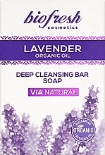 Mydło - BioFresh Lavender Organic Oil Deep Cleansing Bar Soap — Zdjęcie N1