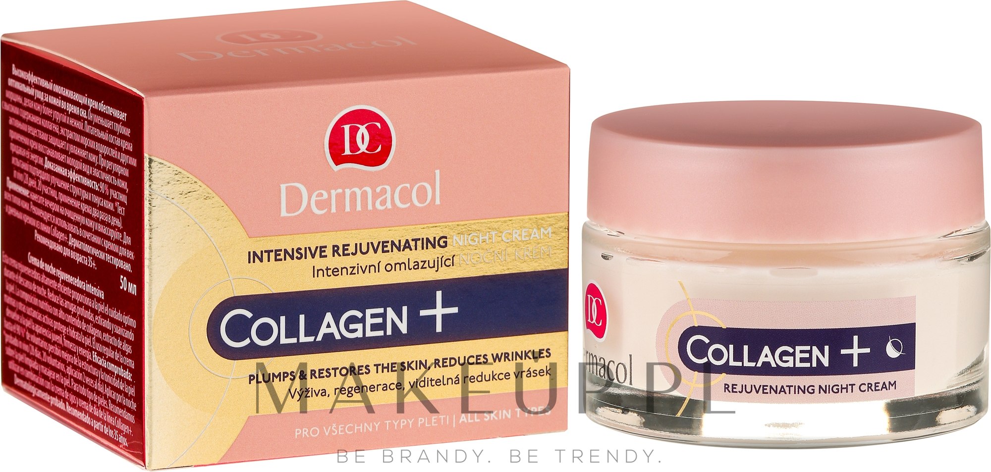 Intensywnie odmładzający krem na noc - Dermacol Collagen+ Intensive Rejuvenating Night Cream — Zdjęcie 50 ml