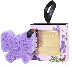 Kup Piankowa gąbka pod prysznic wielokrotnego użytku - Spongelle Botanica Lavender Body Wash Infused Buffer