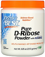 Czysta D-ryboza w proszku - Doctor's Best Pure D-Ribose Powder — Zdjęcie N1