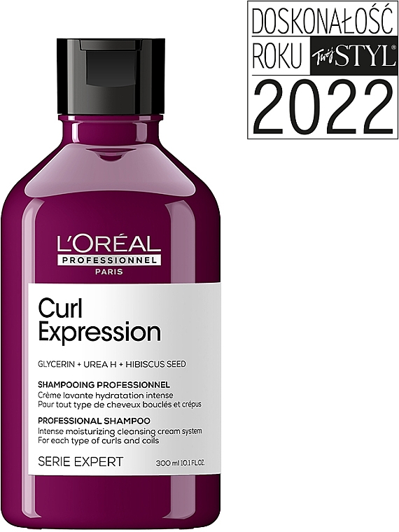 Kremowy szampon intensywnie nawilżający - L'Oreal Professionnel Serie Expert Curl Expression Intense Moisturizing Cleansing Cream Shampoo — Zdjęcie N2
