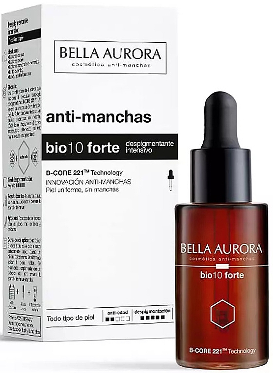 Depigmentujące serum do twarzy - Bella Aurora Bio 10 Forte Serum Depigmenting — Zdjęcie N2