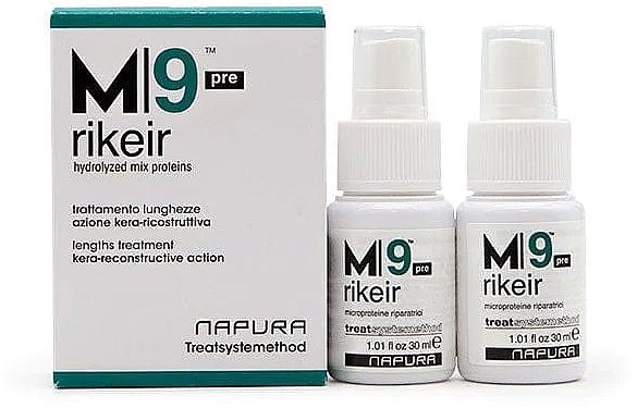 Regenerujący keratynowy spray do włosów - Napura M9 Rikeir Pre — Zdjęcie N2