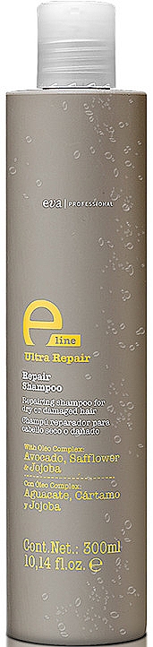 Rewitalizujący szampon do włosów suchych i zniszczonych - Eva Professional E-Line Repair Shampoo — Zdjęcie N3