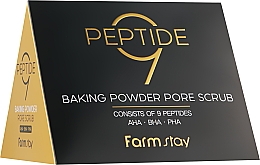 Peeling z kompleksem peptydowym i aminokwasami - FarmStay Peptide 9 Baking Powder Pore Scrub — Zdjęcie N3