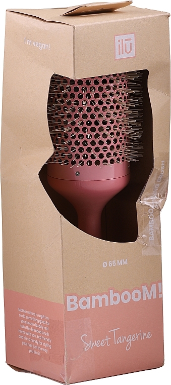 PRZECENA! Okrągła szczotka do stylizacji włosów - Ilu Hair Brush BambooM Round 65 mm * — Zdjęcie N2