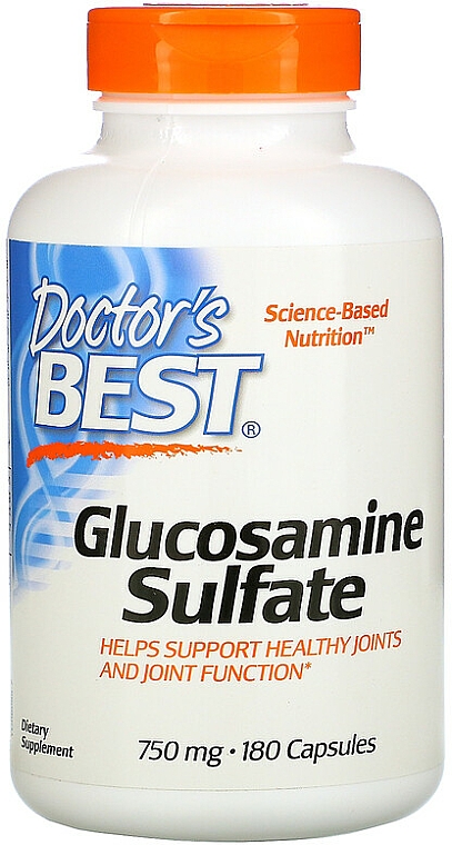 Siarczan glukozaminy w kapsułkach - Doctor's Best Glucosamine Sulfate — Zdjęcie N1